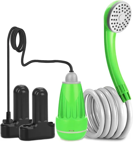 Miniatura 7 de innhom Ducha portátil para campamento, ducha al aire libre, bomba de ducha de campamento, eléctrica recargable portátil, alimentado por batería
