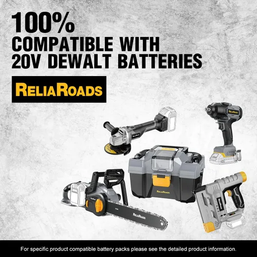 Miniatura 7 de ReliaRoads Llave de impacto inalámbrica de 900 pies-libras, pistola de impacto de 1/2 pulgada compatible con batería DeWALT 20V MAX, destornillador