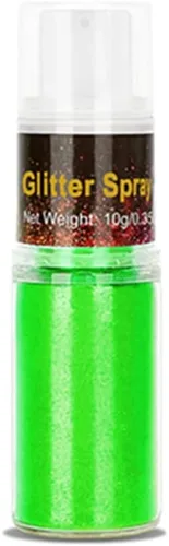 Miniatura 18 de Go Ho - Aerosol de purpurina para cabello y cuerpo, aerosol de purpurina en polvo seco azul para ropa, polvo de purpurina suelto para festivales