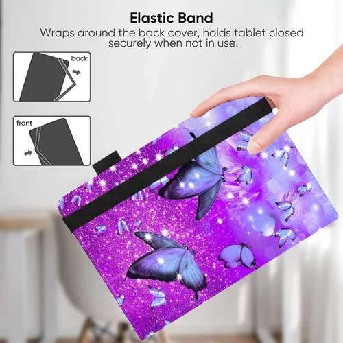 Miniatura 3 de Funda universal para tablet Android de 7 y 8 pulgadas, delgada, plegable, para todas las tabletas con pantalla táctil de 7 a 8.5 pulgadas