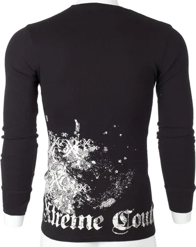 Miniatura 2 de Xtreme Couture by Affliction - Camisa térmica para hombre, color negro envejecido