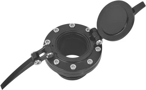 Miniatura 9 de Tapa de tanque de combustible de liberación rápida en negro para motocicleta, para Harley Sportster XL 1200 883 X48 Dyna Touring 1996 y posteriores