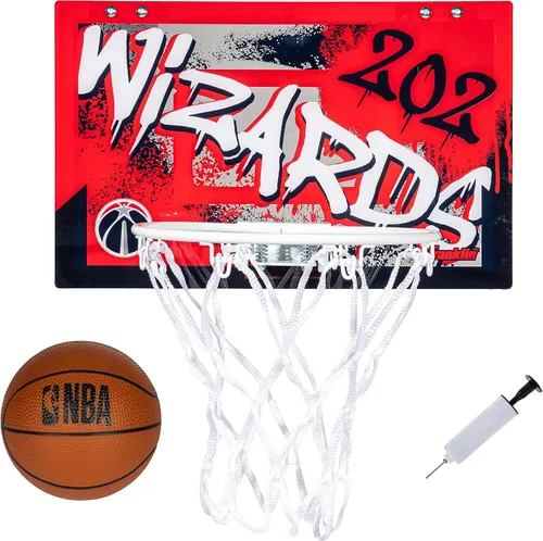 Miniatura 37 de Franklin Sports NBA Team Over the Door Aros de Baloncesto - Mini Aro de Baloncesto Interior para Niños + Juego de Pelota - Mini Aros para Fanáticos