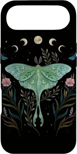 Miniatura 26 de Funda estética Witchy Luna Moth Flower Floral Moon Phases para iPhone 13