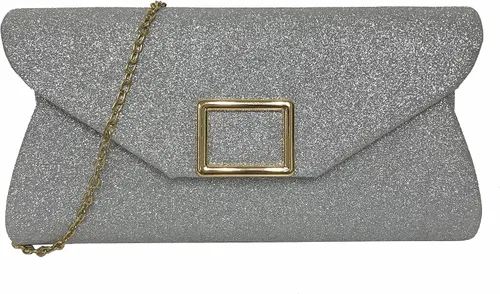 Miniatura 2 de sioglam Bolso de mano de noche con purpurina para mujeres y niñas, bolsa de baile de graduación, cóctel, fiesta, boda, noche