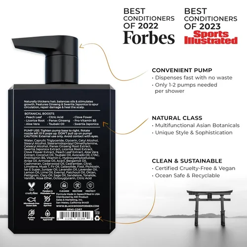 Miniatura 2 de BLACKWOOD FOR MEN Active Man Acondicionador Diario - Acondicionador Espesante para Hombres para la Pérdida de Cabello y Caspa - Tratamiento Profundo