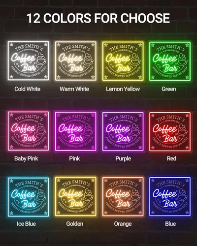 Miniatura 8 de Letreros de neón personalizados para decoración de pared, letreros de neón personalizados regulables para estación de café, tienda, cocina, regalo