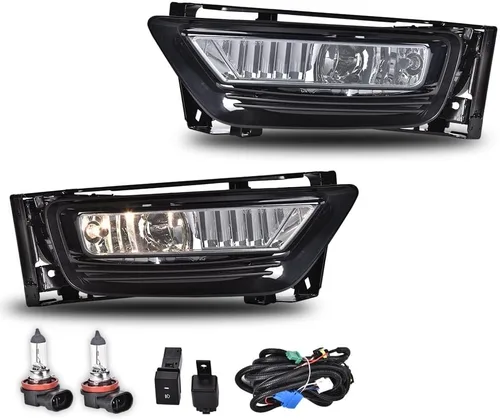 Miniatura 20 de G-PLUS Faros antiniebla con bombillas para el lado del conductor y el pasajero, transparente compatible con Toyota Tundra
