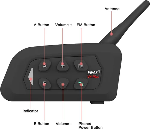 Miniatura 5 de MIMIRACLE Auriculares de árbitro, sistema de comunicación de árbitro tipo C con auriculares, intercomunicador Bluetooth de emparejamiento simple