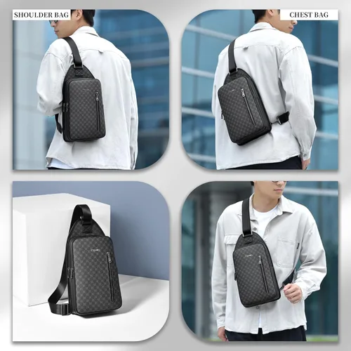 Miniatura 2 de FSD. WG - Mochila bandolera para hombre, bolsa de pecho, bolsa de hombro, bolsa de senderismo de viaje para hombres con resistente al agua