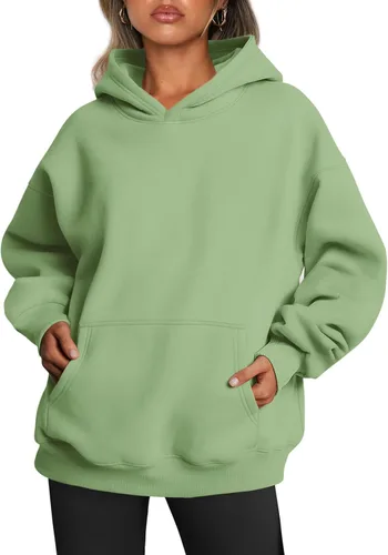 Miniatura 233 de Trendy Queen - Sudaderas extragrandes con capucha para mujer, suéteres de manga larga, sin botones, de vellón, de otoño, ropa de invierno