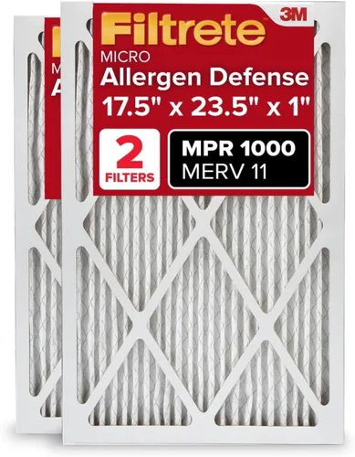 Miniatura 11 de Filtrete - Filtro de aire para aire acondicionado y calefactor, 12 x 12 x 1 pulgadas, MPR 1 MERV 11, defensa contra alérgenos, paquete de 2