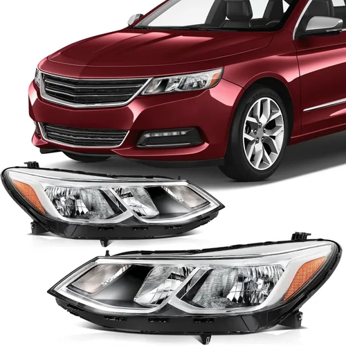 Miniatura 14 de SCITOO Faros delanteros para Chevy Silverado 1500/2500 1999-2002, para Chevy Suburban 1500/2500 2000-2006, carcasa cromada, reflector ámbar, lente
