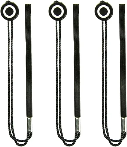 Foto&Tech Correa con tapa para lente de cámara con cuerda elástica, compatible con cámaras DSLR SLR Evil sin espejo universales (x3)