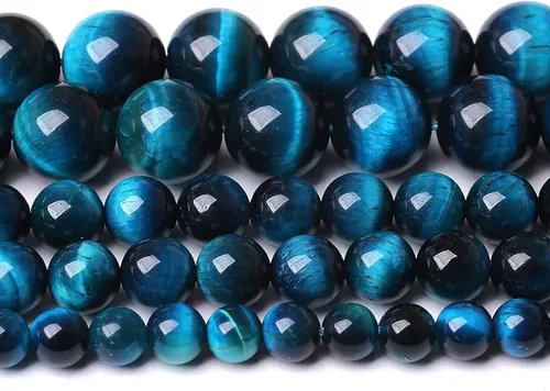 Miniatura 116 de 4MM 86 piezas cuentas sueltas de calcedonia azul aguamarina para hacer joyas, pulseras, collares Aguamarina azul