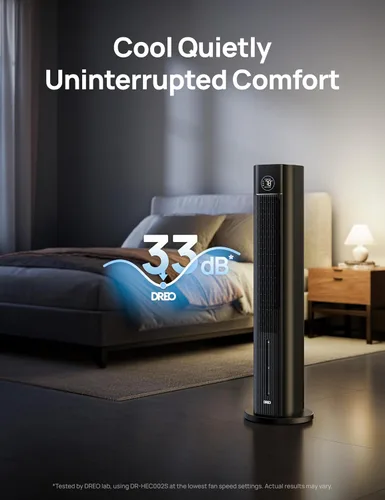 Miniatura 6 de DREO Enfriador evaporativo de pantano de aire, ventiladores de enfriamiento de 43 pulgadas que sopla aire frío 2026 actualizado, ventilador de piso