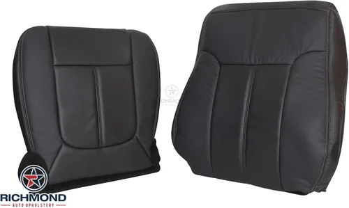 Miniatura 8 de Richmond Auto tapicería – Repuesto completo de fundas de asiento perforadas para el lado del conductor, negro