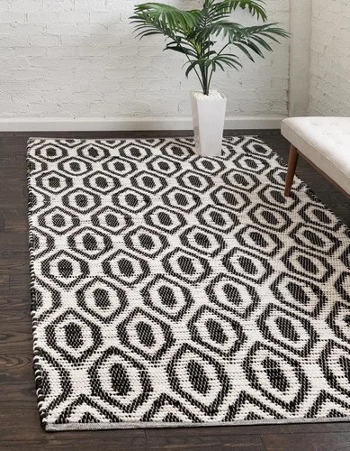 Miniatura 19 de Unique Loom Chindi Jute Collection - Alfombra rectangular de 7 pies 1 pulgada x 10 pies, color blanco y natural blanco (White/Natural)