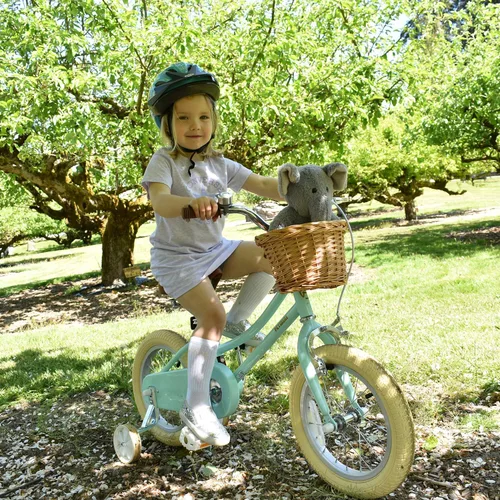 Miniatura 9 de Petimini Vintage Kids Bike for Girls, 12–20 Inch Classic Bicycle with Wicker Basket & Bell, High Tensile Steel Frame, Training Wheels (12–18”), 85%