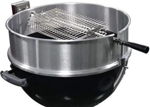 Miniatura 4 de onlyfire 6042 Cesta BBQ de Acero Inoxidable Plana para Asador Rotatorio, para Cualquier Parrilla, Compatible con Hexágono de 1/2", Hexágono de 3/8