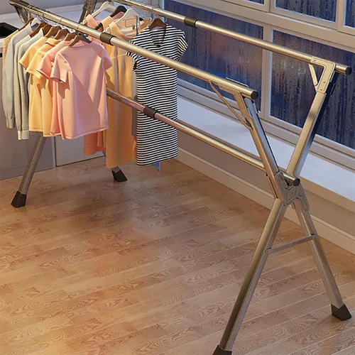 Miniatura 7 de Clothes Drying Rack, Foldable Stainless Steel Laundry Drying Rack with Extendable Rods - High Capacity for Blankets, Sheets, Portable,Easy to Move