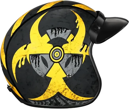 Miniatura 16 de Daytona Helmets Casco de motocicleta de cara abierta de 3/4, aprobado por DOT, ligero y cómodo, diseño vintage para scooter, crucero y bicicletas