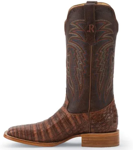 Miniatura 3 de R. Watson SQ Toe Caiman Belly - Bota de coñac RW2503-2