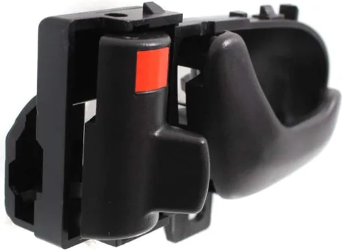 Miniatura 3 de Para Geo Metro 1992 1993 1994 Manija de puerta interior delantera, lado del conductor texturizado negro Con botón de bloqueo de puerta Recorte