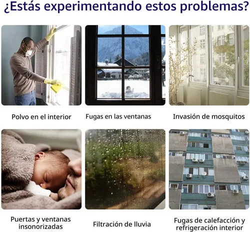 Miniatura 4 de TAROSE - Tira de sellado para clima, cinta adhesiva de silicona de 33 pies (transparente, 25 mm) para puerta, ducha, ventana, evita corrientes