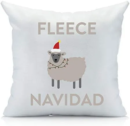 Oh, Susannah Funda de almohada navideña de forro polar, multicolor (1 18 x 18 pulgadas)