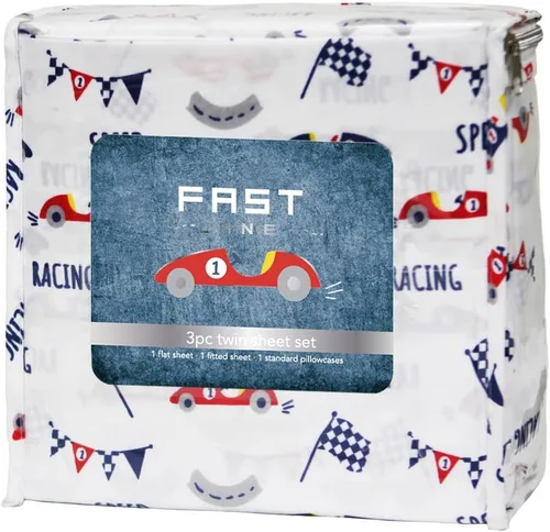 Miniatura 17 de Juego de sábanas tamaño individual para niños y niñas, sábanas para niños, linda sábana de cama, incluye sábana plana, ajustable y funda de Azul