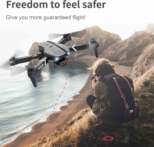 Miniatura 2 de Drones sin escobillas con cámara para adultos 4K, Fotografía aérea de alta definición Evitación de obstáculos Cuatro aviones Posicionamiento