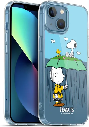 Miniatura 303 de Head Case Designs Funda de gel con licencia oficial de Peanuts Snoopy & Woodstock Halfs and Laughs [protección de grado militar] compatible