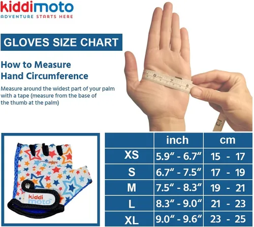 Miniatura 5 de Kiddimoto Guantes de ciclismo para niños Guantes de bicicleta antideslizantes para niños y niñas Guantes de bicicleta de montaña para niños sin