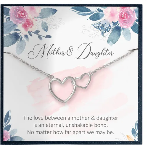 Collar de regalo para madre de hija, collar de mamá de hijo, madre hija, madre hijo, mamá extra, madrastra, otro regalo para mamá