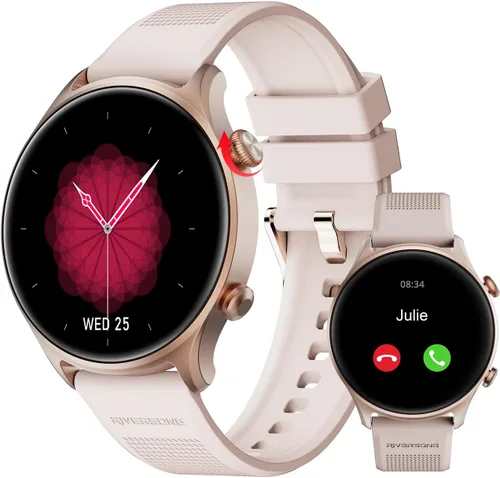 Miniatura 8 de RIVERSONG Reloj inteligente para hombres y mujeres (respuesta/hacer llamadas), reloj de fitness de 1.52 pulgadas con monitor rastreador para salud