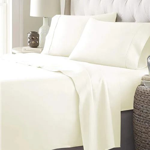 Miniatura 2 de Juego de sábanas para sofá cama, 100% algodón egipcio, las mejores sábanas sólidas para cama, altamente duraderas y transpirables, tejido satén