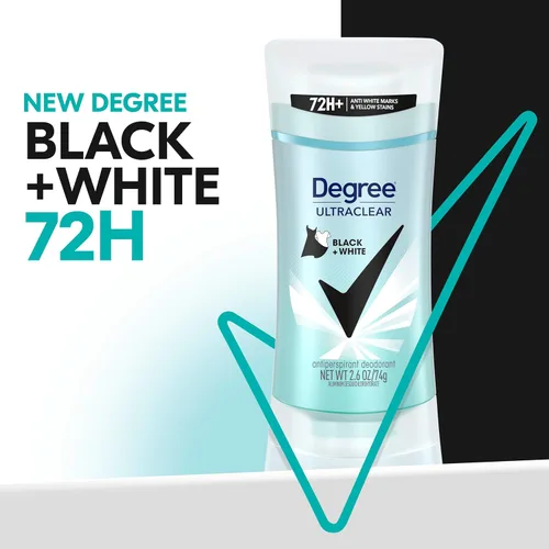 Miniatura 3 de Degree Bálsamo antitranspirante negro y blanco para mujer, 4 unidades, 2.6 onzas, protege de manchas de desodorantes y desodorante antitranspirante