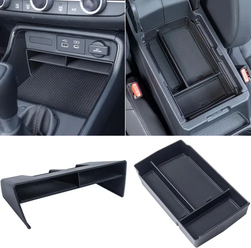 Miniatura 7 de PIMCAR 2 piezas Organizador de consola central y bandeja de reposabrazos para Honda CRV 2026 2025 2024 2023, accesorios para CR-V híbrido