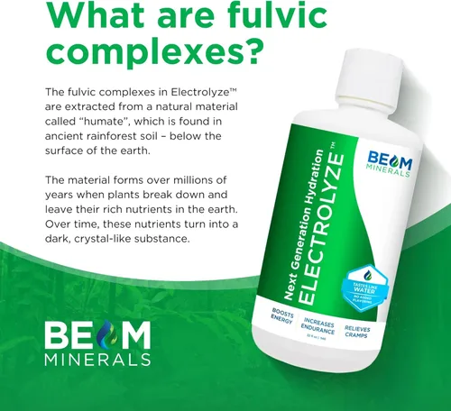 Miniatura 3 de BEAM Minerals Electrolyze Reabastecimiento de electrolitos líquido Todos los electrolitos, sin toda la sal 32 fl Oz