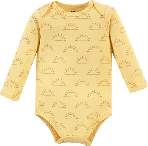 Miniatura 64 de Hudson Baby Body unisex de algodón de manga larga para bebé, leopardo rosa rojo