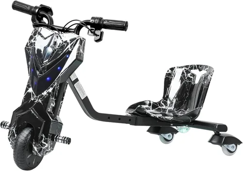 Triciclo de deriva, triciclo de deriva de rueda grande para mayores de 8 años con marco de acero fuerte, triciclos para niños con asiento ajustable,