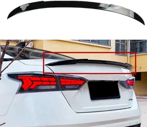 Miniatura 3 de Alerón trasero negro brillante 2019-2025 compatible con Nissan Altima S SR SL SV tapa de maletero Duckbill 2020 2021 2022 2023 2024