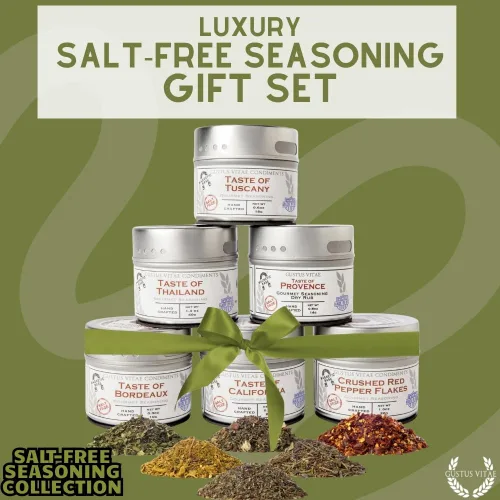 Miniatura 8 de Colección de condimentos gourmet sin sal Sin OMG 6 latas magnéticas Mezclas de especias en lotes pequeños