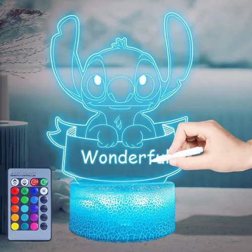 Miniatura 10 de Luz nocturna 3D de Star Wars: lámpara LED Baby Yoda con control remoto y táctil inteligente, lámpara de escritorio LED Yoda Star Wars para Yoda Light