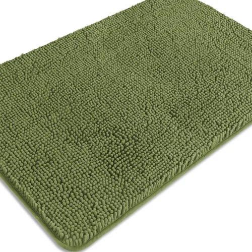 Miniatura 105 de Alfombra de baño pequeña de 12 x 18 pulgadas, lavable y absorbente, antideslizante, alfombra de baño de felpilla gruesa y suave para baño, ducha