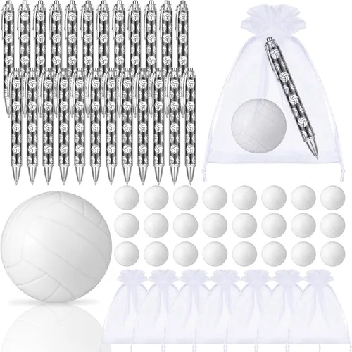 Miniatura 10 de 72 piezas de recuerdos de fiesta de hockey incluyen 24 lápices de hockey con borradores, 24 bolas, 24 bolsas, lápices, bolas de espuma, regalos