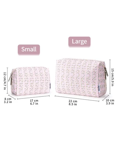Miniatura 5 de Bolsa de cosméticos Narwey linda bolsa de maquillaje bolsa de viaje bolsa de maquillaje con cierre de cremallera para mujeres y niñas YA-capullos