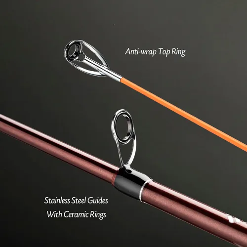Miniatura 4 de EOW XPEDITE Portable Telescopic Fishing Rods, Spinning & Casting, 24T Carbon Blanks & Solid Carbon Tip, Cork Handle, Travel Rod, Short Collapsible