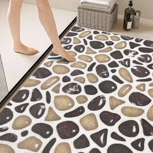 Miniatura 18 de Alfombrilla de Bañera Antideslizante - Alfombrilla de Ducha Antideslizante, Alfombrillas de Bañera de Secado Rápido, Suave Alfombrilla de Masaje